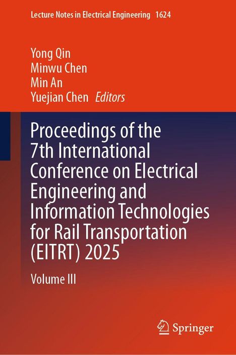 "Proceedings of the 7th Int'l Conference on EITRT 2025, Volume III." Roter Hintergrund, weißer Text, Springer-Logo unten.