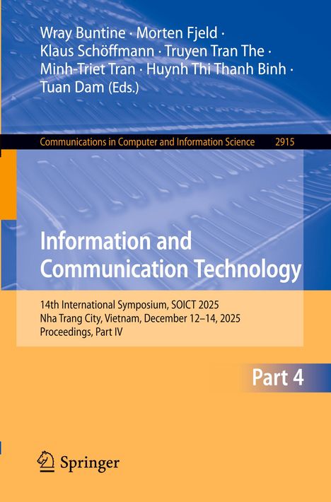 Buchtitel: "Information and Communication Technology". Veranstaltung: SOICT 2025 in Vietnam, 12.–14. Dezember.