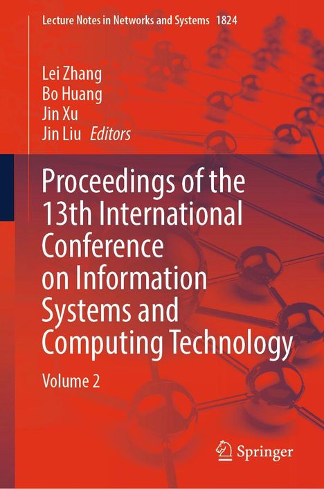"Proceedings of the 13th International Conference on Information Systems and Computing Technology, Volume 2." Orange Hintergrund.
