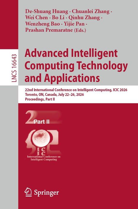 „Advanced Intelligent Computing Technology and Applications“, Autorenliste, ICIC 2026 in Toronto, Springer-Logo.