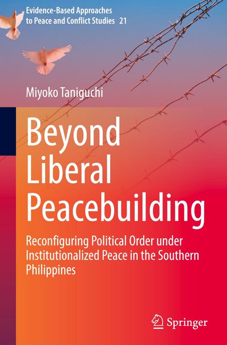 Titel: Beyond Liberal Peacebuilding. Thema: Politische Ordnung auf den südlichen Philippinen. Zwei Tauben fliegen.