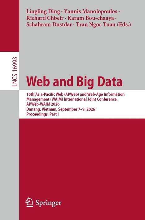 Titel: "Web and Big Data". Details einer Konferenz in Danang, Vietnam, 2026. Springer-Logo unten links.