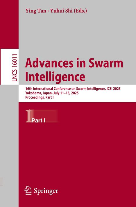 Buchtitel: Advances in Swarm Intelligence. Veranstaltung in Yokohama, 2025. Logo unten rechts: Springer.
