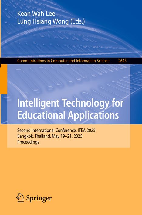 "Intelligent Technology for Educational Applications", Konferenz ITEA 2025 in Bangkok, Thailand. Springer-Logo unten.