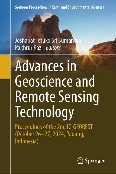 "Advances in Geoscience and Remote Sensing Technology" vor einer Felsenlandschaft. Springer-Logo unten rechts.