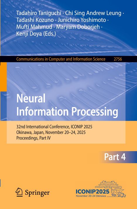 Titel: Neural Information Processing. Konferenz: ICONIP 2025, Okinawa, Japan, November 20–24, 2025.