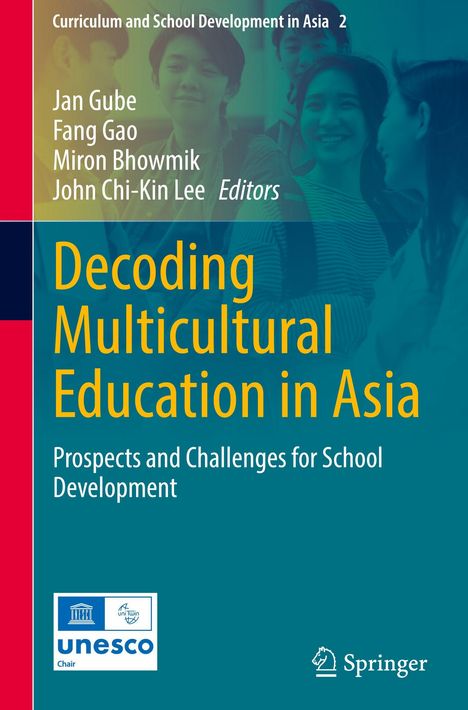 „Decoding Multicultural Education in Asia: Prospects and Challenges for School Development.“ Titel, Autoren und Logos.