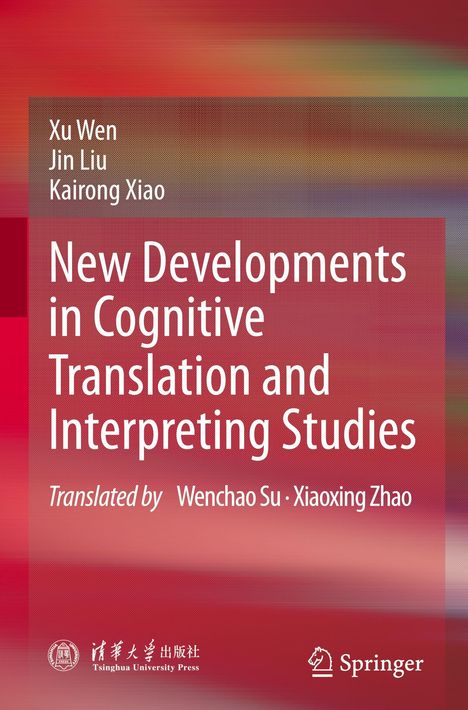 Titel: "New Developments in Cognitive Translation and Interpreting Studies." Rote und orange Farbverläufe im Hintergrund.