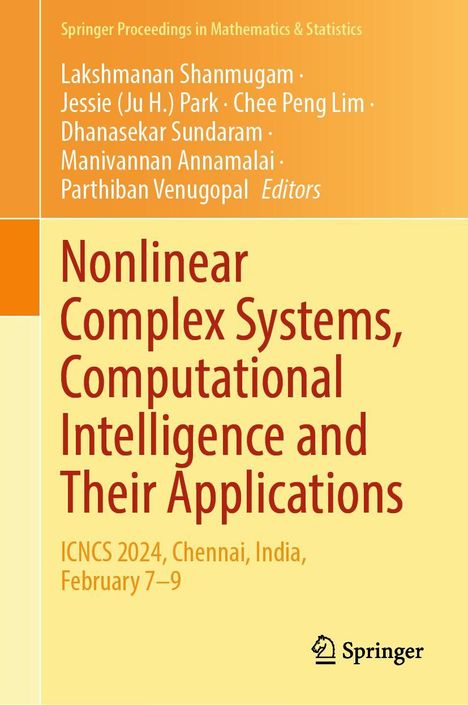 „Nonlinear Complex Systems, Computational Intelligence and Their Applications“ mit Konferenzdetails und Springer-Logo.