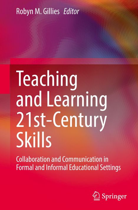 "Teaching and Learning 21st-Century Skills" vor buntem, verschwommenem Hintergrund, Springer-Logo unten rechts.