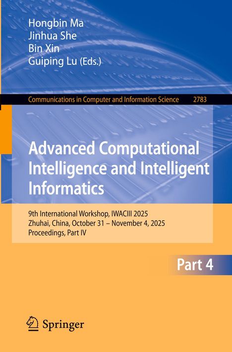 „Advanced Computational Intelligence and Intelligent Informatics“, Workshop in Zhuhai, China, Oktober 2025. Springer-Logo.