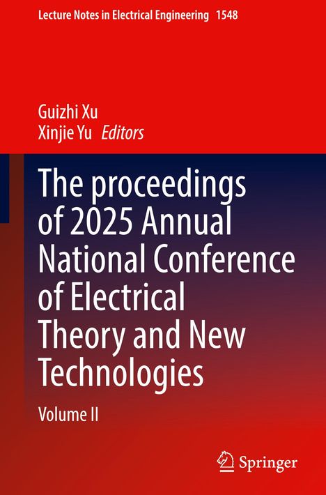 Text: "Lecture Notes in Electrical Engineering 1548". Rotes und dunkelblaues Layout mit Springer-Logo unten rechts.