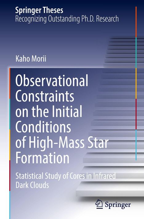 „Springer Theses“, „Kaho Morii“, „Observational Constraints...“, „Statistical Study...“. Treppenhintergrund und Springer-Logo.