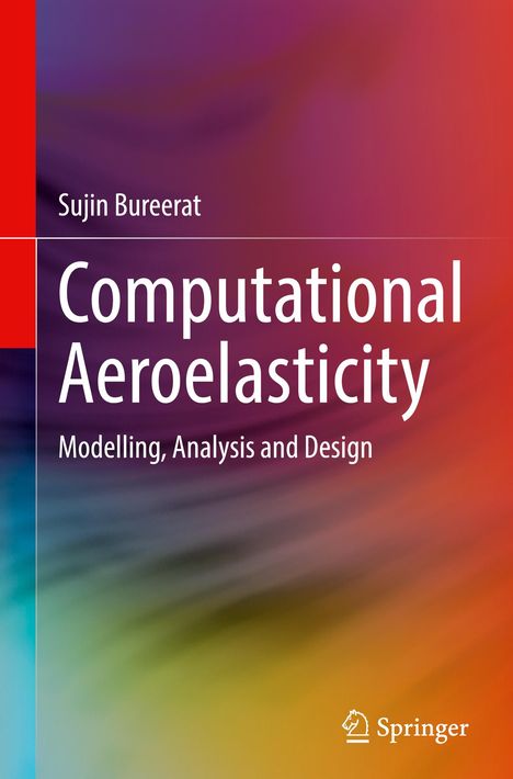 Titel: "Computational Aeroelasticity: Modelling, Analysis and Design" von Sujin Bureerat. Buntes, verschwommenes Muster.