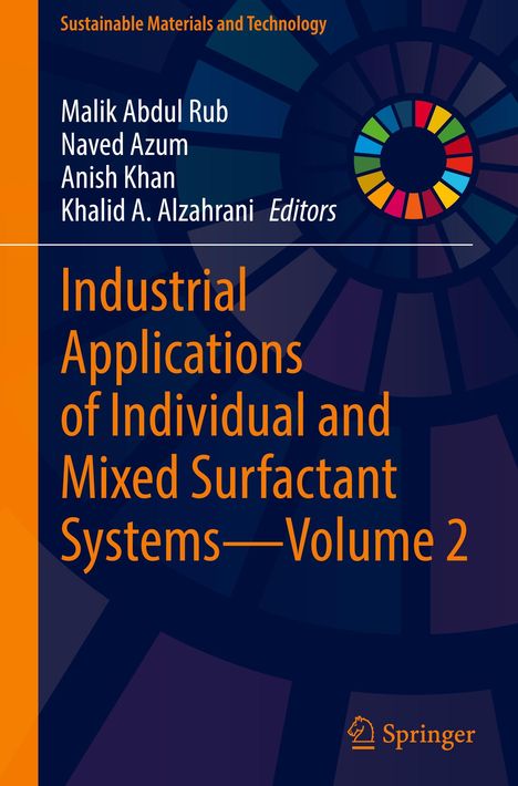 Titel: "Industrial Applications of Individual and Mixed Surfactant Systems—Volume 2". Orange-blaues Design. Springer-Logo.
