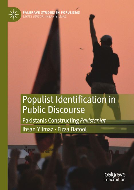 „Populist Identification in Public Discourse“, Autoren: Ihsan Yilmaz, Fizza Batool. Silhouette einer jubelnden Person.