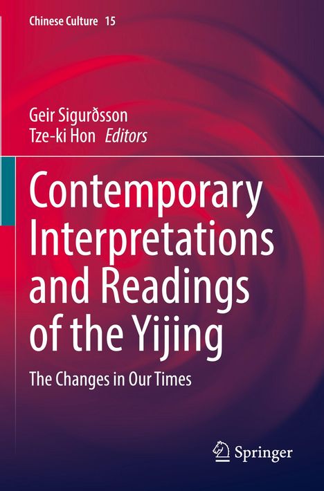 "Contemporary Interpretations and Readings of the Yijing" vor rötlich-braunem Hintergrund, Springer-Logo unten.