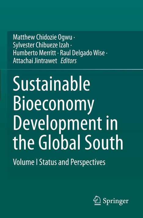 Titel: "Sustainable Bioeconomy Development in the Global South: Volume I Status and Perspectives". Springer-Logo.