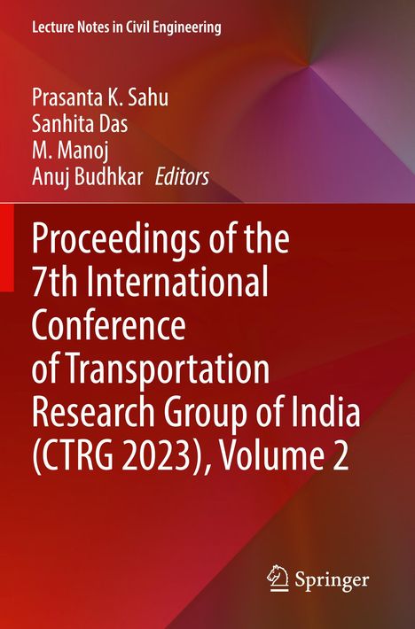 "Proceedings of the 7th International Conference CTRG 2023, Volume 2", roter Hintergrund, Springer-Logo unten rechts.