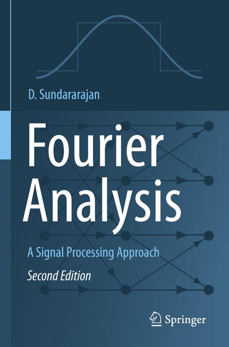 „Fourier Analysis: A Signal Processing Approach, Second Edition, D. Sundararajan.“ Diagramme mit Pfeilen, Springer-Logo.