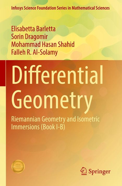 Differential Geometry: Riemannian Geometry and Isometric Immersions (Book I-B). Namen der Autoren oben. Springer-Logo unten.