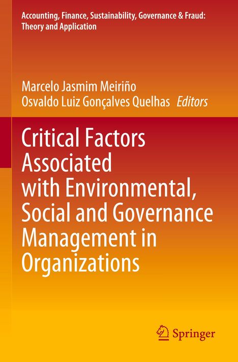 Oben steht der Titel "Critical Factors Associated with Environmental, Social and Governance Management in Organizations".