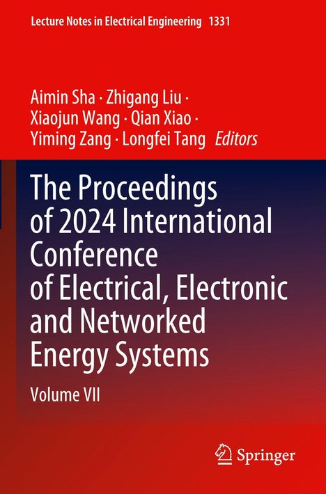 Titel: The Proceedings of 2024 International Conference of Electrical, Electronic and Networked Energy Systems. Oben: Autoren, unten: Springer-Logo.
