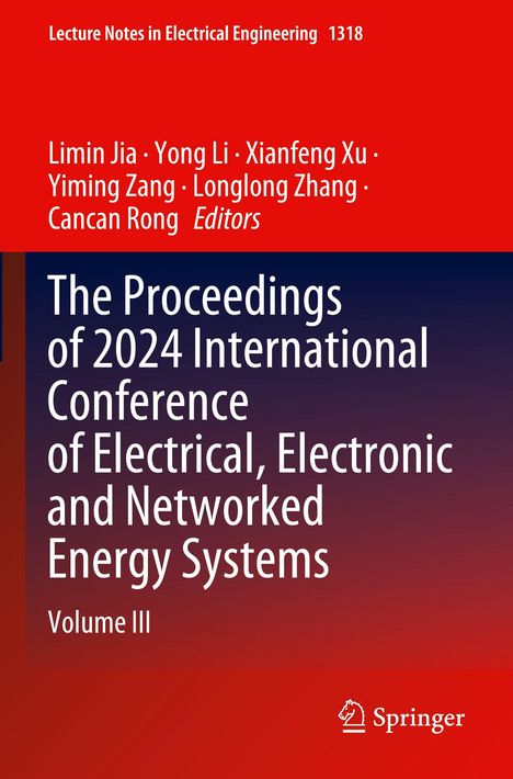 Text: "Lecture Notes in Electrical Engineering 1318", "The Proceedings of 2024 International Conference", "Springer" Logo.