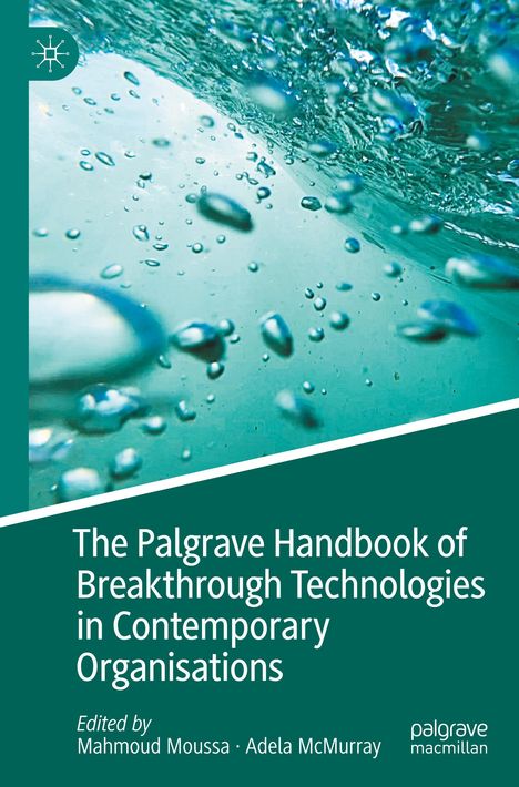 „The Palgrave Handbook of Breakthrough Technologies in Contemporary Organisations“, Unterwasseraufnahme mit Luftblasen.