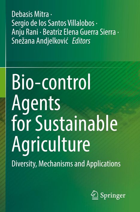 Titel: Bio-control Agents for Sustainable Agriculture. Grün-blaues Cover mit dem Springer-Logo unten rechts.