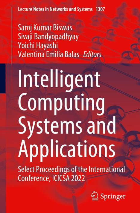 "Intelligent Computing Systems and Applications", rote Hintergrundfarbe, Springer-Logo unten rechts.