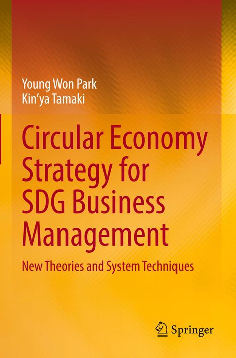 Text: "Circular Economy Strategy for SDG Business Management" von Young Won Park und Kin’ya Tamaki, mit Springer-Logo.