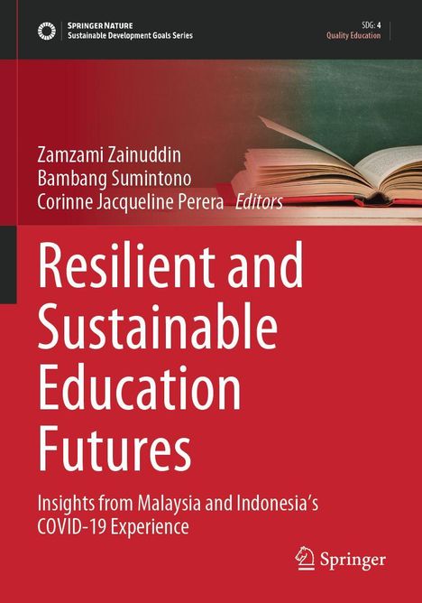 Titel: "Resilient and Sustainable Education Futures". Oben Buch, Springer-Logo.