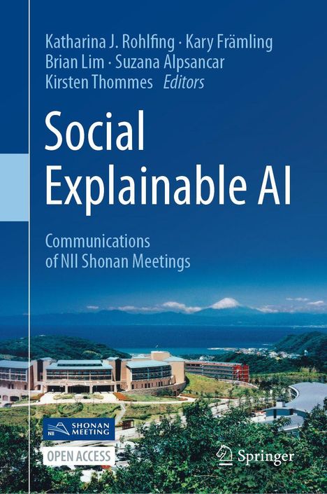 "Social Explainable AI" von Katharina J. Rohlfing et al. Küstenansicht mit Gebäuden, blauem Himmel und Berg im Hintergrund.
