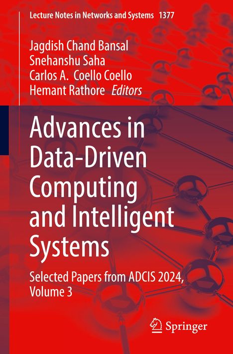 Buchtitel: "Advances in Data-Driven Computing and Intelligent Systems". Autoren: Jagdish Chand Bansal u. a. Springer-Logo.