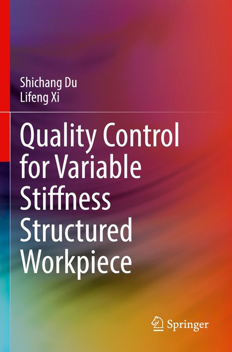 „Quality Control for Variable Stiffness Structured Workpiece“ von Shichang Du und Lifeng Xi. Farbverlauf im Hintergrund.