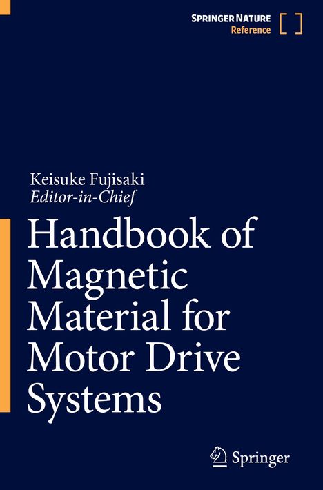 "Springer Nature Reference" oben rechts. Titel: "Handbook of Magnetic Material for Motor Drive Systems". Springer-Logo unten.