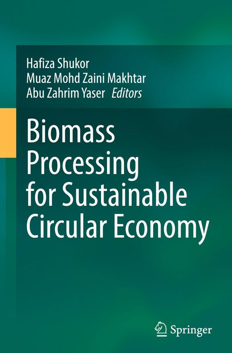 "Buchtitel: Biomass Processing for Sustainable Circular Economy. Herausgeber: Hafiza Shukor, Muaz Mohd Zaini Makhtar, Abu Zahrim Yaser."