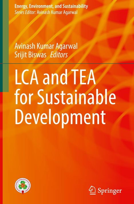„LCA and TEA for Sustainable Development“, oranger Hintergrund, Springer-Logo unten rechts.