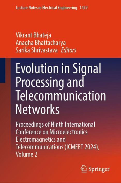 "Evolution in Signal Processing and Telecommunication Networks" auf rotem und blauem Hintergrund, Springer-Logo unten.