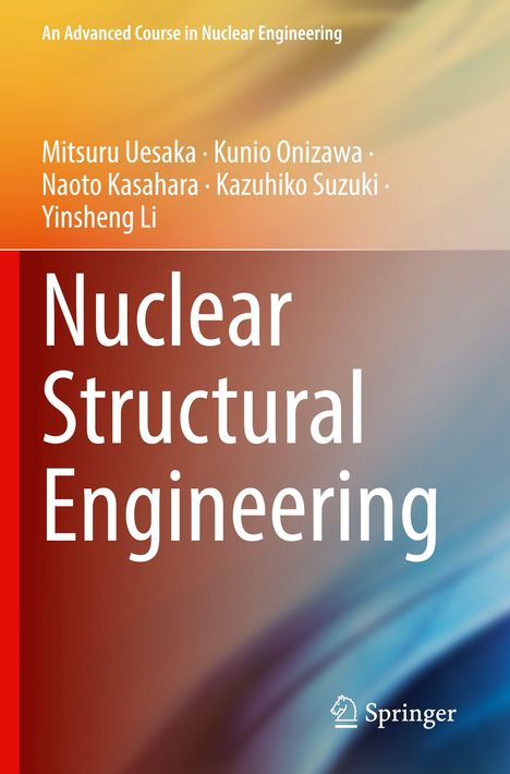 "Nuclear Structural Engineering" ist in großen weißen Buchstaben auf rot-blauem Hintergrund zu sehen. Unten ist ein Springer-Logo.