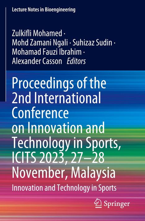 Aufschrift: Proceedings of the 2nd International Conference on Innovation and Technology in Sports, ICITS 2023.