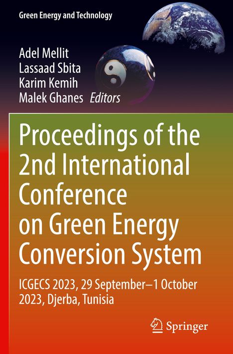 Text: "Proceedings of the 2nd International Conference on Green Energy Conversion System". Logo: Erde und Yin-Yang-Kugel.