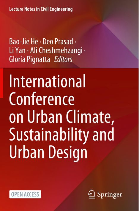 Titel: "International Conference on Urban Climate, Sustainability and Urban Design". Oben Namen der Herausgeber. Unten Springer-Logo.