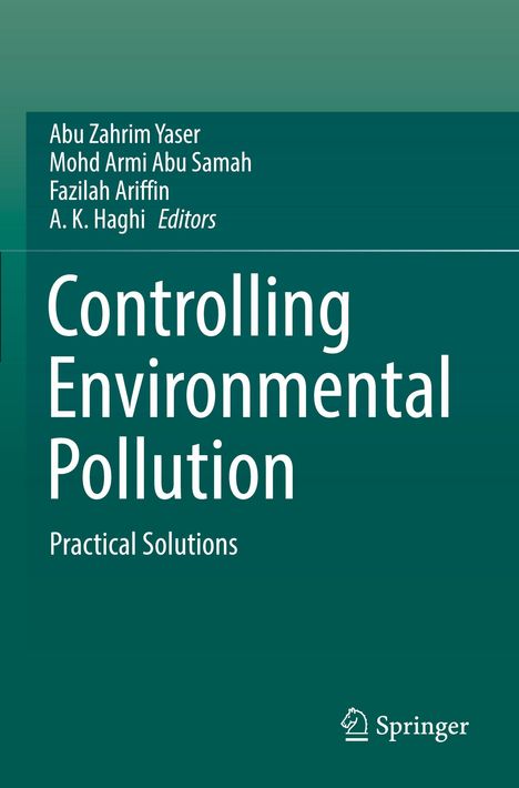 „Controlling Environmental Pollution: Practical Solutions“ von mehreren Editoren, Springer-Logo unten rechts.