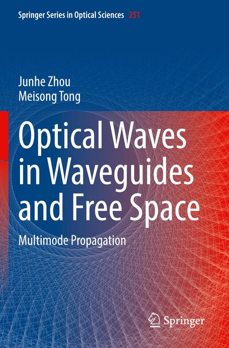 "Optical Waves in Waveguides and Free Space: Multimode Propagation", blau-roter Hintergrund mit Springer-Logo.