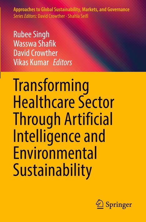 „Transforming Healthcare Sector Through Artificial Intelligence and Environmental Sustainability“, Springer-Logo.