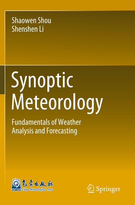 Cover: Titel "Synoptic Meteorology", Autoren Shaowen Shou, Shenshen Li, gelber Hintergrund, Logos unten.
