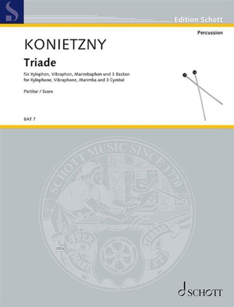 Heinrich Konietzny: Triade, Noten