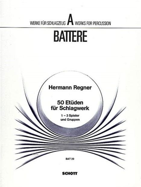 Hermann Regner: 50 Etüden, Noten